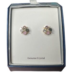 Gold and Crystal Earrings